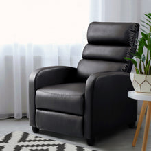 Load image into Gallery viewer, Artiss Luxury Recliner Chair Chairs Lounge Armchair Sofa Leather Cover Brown