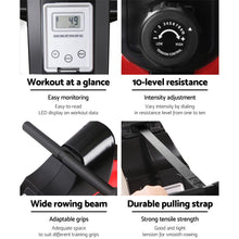 Load image into Gallery viewer, Everfit Resistance Rowing Exercise Machine