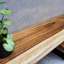 Load image into Gallery viewer, TV entertainment unit Raintree Wood 2 tier adjustable Length 1.6m to 2.5m