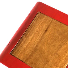 Load image into Gallery viewer, Side Table, corner Stool, Plant Stand Raintree Wood Natural Finish-Book Stack-Colour finish..