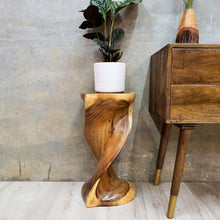 Load image into Gallery viewer, Original Twisted stool side table Acacia wood Heart-Shape Side Table/Corner Table Bar stool