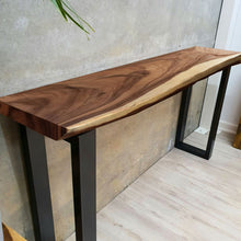 Load image into Gallery viewer, Console hallway side wall Table, Saur Wood XXL 1.8 Meter 180 cm length 100% unique designed  by nature. Hall 18