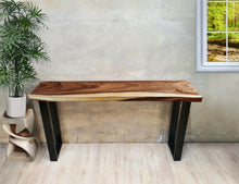 Load image into Gallery viewer, Console hallway side wall Table, Saur Wood XXL 1.8 Meter 180 cm length 100% unique designed  by nature. Hall 18