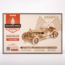 Load image into Gallery viewer, Model 3D Wooden Racing Car Scale: 1:16.Puzzle Assembly Model Building Kits for Children, Adults from 8 to 99 years