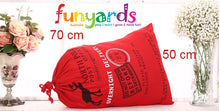 Load image into Gallery viewer, Christmas Santa Gift Sacks Stockings Large Canvas  50 cm x 70 cm Kids Gift Bag