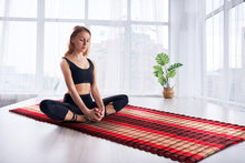 Load image into Gallery viewer, Day bed XXL Large Queen sized Roll Out Mattress Foldout Mat relaxation, day bed, camping or Yoga Matt Natural Kapok Filled_ 155 cm x 200 cm RED