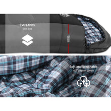 Load image into Gallery viewer, Weisshorn Sleeping Bag Bags Single Camping Hiking -20°C to 10°C Tent Winter Thermal Grey