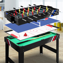 Load image into Gallery viewer, 4FT 4-In-1 Soccer Table Tennis Ice Hockey Pool Game Football Foosball Kids Adult