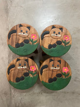 Load image into Gallery viewer, Children's Wooden Stool CAT Themed Chair Toddlers Step sitting Stool