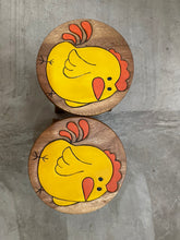 Load image into Gallery viewer, Children's Wooden Stool Chicken Themed Chair Toddlers Step sitting Stool.