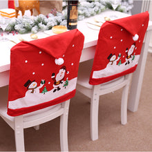 Load image into Gallery viewer, Christmas Chair seat Covers Decoration Xmas Dinner Party Santa Gift-Large Chair deco.