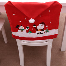 Load image into Gallery viewer, Christmas Chair seat Covers Decoration Xmas Dinner Party Santa Gift-Large Chair deco.
