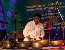 Load image into Gallery viewer, Singing bowl Nepalese Tibetan genuine 592g bowl 12 cm size includes genuine wand