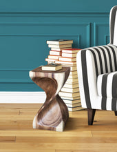 Load image into Gallery viewer, Single Twist stool side table Acacia wood Side Table/Corner Table Bar stool-Medium 50 cm height.