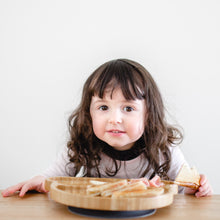 Load image into Gallery viewer, Toddlers mealtime Plate 100% sustainable bamboo-Rainbow Plate with Suction