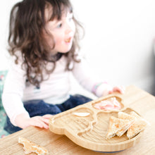 Load image into Gallery viewer, Toddlers mealtime Plate 100% sustainable bamboo-Rainbow Plate with Suction