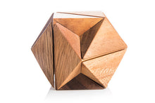 Load image into Gallery viewer, Wooden brain teaser puzzle, 3D wood puzzle, handmade-Star Shape challenge