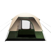 Load image into Gallery viewer, Weisshorn Family Camping Tent 4 Person Hiking Beach Tents Canvas Ripstop Green