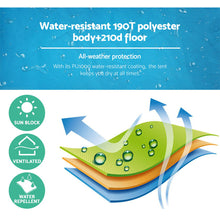 Load image into Gallery viewer, Weisshorn Pop Up Camping Shower Tent Portable Toilet Outdoor Change Room Blue