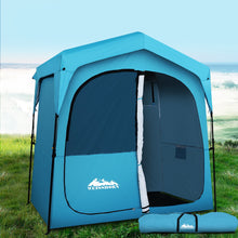 Load image into Gallery viewer, Weisshorn Pop Up Camping Shower Tent Portable Toilet Outdoor Change Room Blue