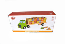 Load image into Gallery viewer, Learning toy Truck: Wooden kids alphabet and numbers toy truck