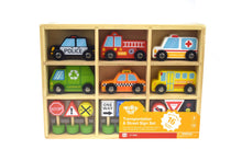 Load image into Gallery viewer, TRANSPORTATION & STREET SIGN Set with Cars and signs.