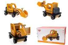 Load image into Gallery viewer, Wooden bulldozer toy