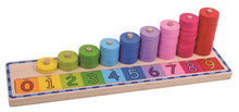 Load image into Gallery viewer, Counting Stacker with numbers toy Tower shapes Learn to Count Stacker.