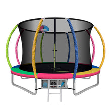 Load image into Gallery viewer, Everfit 10FT Trampoline Round Trampolines With Basketball Hoop Kids Present Gift Enclosure Safety Net Pad Outdoor Multi-coloured
