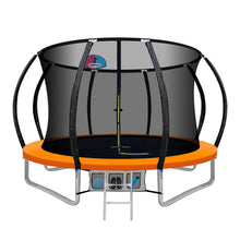Load image into Gallery viewer, Everfit 10FT Trampoline Round Trampolines With Basketball Hoop Kids Present Gift Enclosure Safety Net Pad Outdoor Orange