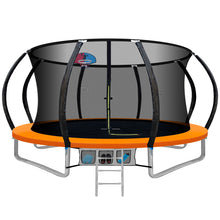 Load image into Gallery viewer, Everfit 12FT Trampoline Round Trampolines With Basketball Hoop Kids Present Gift Enclosure Safety Net Pad Outdoor Orange