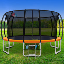 Load image into Gallery viewer, Everfit 16FT Trampoline Round Trampolines With Basketball Hoop Kids Present Gift Enclosure Safety Net Pad Outdoor Orange