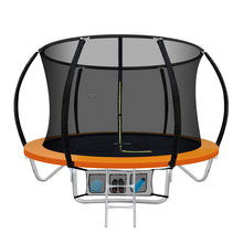 Load image into Gallery viewer, Everfit 8FT Trampoline Round Trampolines Kids Present Gift Enclosure Safety Net Pad Outdoor Orange