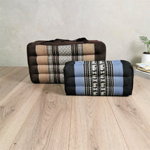 Load image into Gallery viewer, Thai kapok cushion Foldable Meditation Cushion + Seating Block Set RedEle.