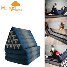Load image into Gallery viewer, Day bed roll out mattress 3-Folds with backrest Cushion -100% Thailand handmade Kapok-BRedThai kapok cushion