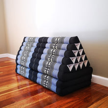 Load image into Gallery viewer, Thai kapok cushion XL double bed size Thai Triangle Pillow Daybed THREE FOLDS Blue Elephant.-out stock