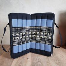 Load image into Gallery viewer, Double Fold Portable Meditation Cushion 100% handmade in Thailand with 100% Kapok Fill