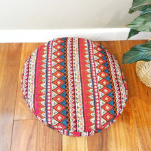 Load image into Gallery viewer, Thai kapok cushion Bohemian Meditation Cushion Red or Blue