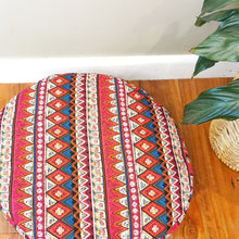 Load image into Gallery viewer, Thai kapok cushion Bohemian Meditation Cushion Red or Blue