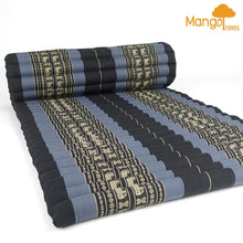 Load image into Gallery viewer, Thai kapok cushion Day bed Roll Up Mattress Foldout Mat for camping or motorbike trips in comfort Natural Kapok Filled Red Blue Green dark red options