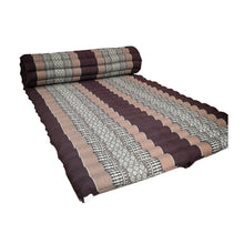 Load image into Gallery viewer, Thai kapok cushion Day bed Roll Out Mattress Foldout Mat relaxation, camping or Yoga Matt Natural Kapok Filled_ 152x200