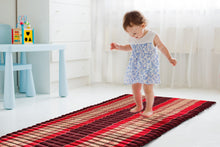 Load image into Gallery viewer, Day bed XXL Large Queen sized Roll Out Mattress Foldout Mat relaxation, day bed, camping or Yoga Matt Natural Kapok Filled_ 155 cm x 200 cm RED