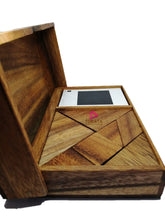 Load image into Gallery viewer, Logic Tangram Set with Play Cards Wooden Puzzle Game