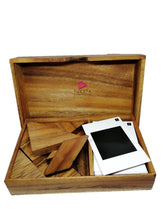 Load image into Gallery viewer, Logic Tangram Set with Play Cards Wooden Puzzle Game