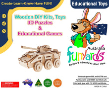 Load image into Gallery viewer, Tank model built it yourself Ply Wood craft kit- set of 2 (TWO) plus paints set