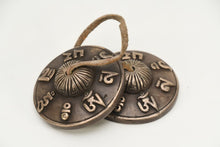 Load image into Gallery viewer, Tingsha Cymbals Handmade Tingsha - Clears Negativity -LAST ONE available Tibetan Buddhist Tingsha Bell - Incredibly Healing -Beginner Tingshas- Sound Healing