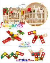 Load image into Gallery viewer, Children's Wooden Tool Set Box+ Carpenter set pretend play educational building toy