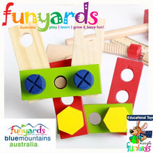 Load image into Gallery viewer, Children's Wooden Tool Set Box+ Carpenter set pretend play educational building toy