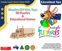 Load image into Gallery viewer, Model kit Transport Truck 3D Ply Wood - craft built it DIY craft kit.