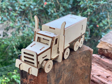 Load image into Gallery viewer, Model kit Transport Truck 3D Ply Wood - craft built it DIY craft kit.